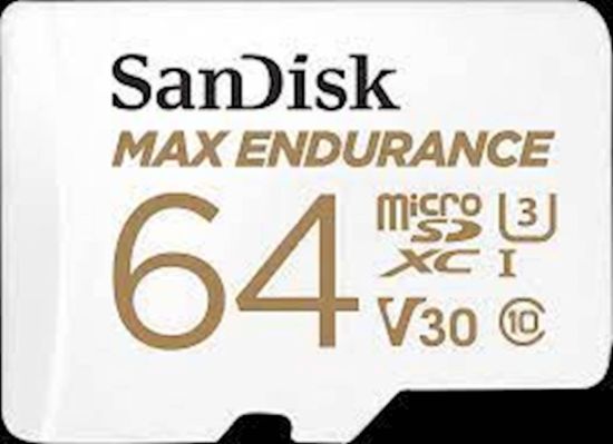 Slika SDXC SanDisk micro 64GB MAX ENDURANCE, 100/40MB/s, C10, U3, V30, adapter