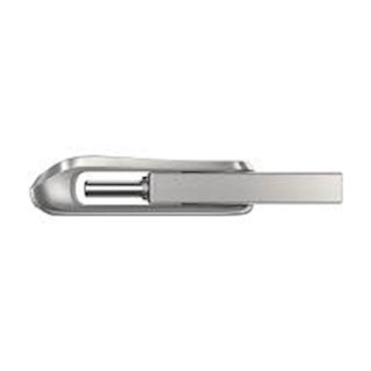 Slika USB C & USB DISK SanDisk 512GB Ultra Dual LUXE, 3.1, srebrn, kovinski, branje do 150MB/s