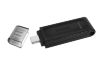 Slika USB C DISK Kingston 64GB DT70, 3.2 Gen1, plastičen, s pokrovčkom