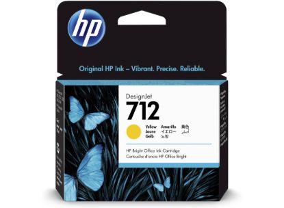 Slika ČRNILO HP RUMENO 712 ZA DESIGNJET STUDIO/STEEL/T230/T630/T650 29ml