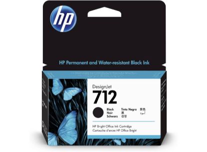 Slika ČRNILO HP ČRNO 712 ZA DESIGNJET STUDIO/STEEL/T230/T630/T650 38ml