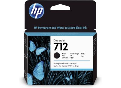 Slika ČRNILO HP ČRNO 712 ZA DESIGNJET STUDIO/STEEL/T230/T630/T650 80ml