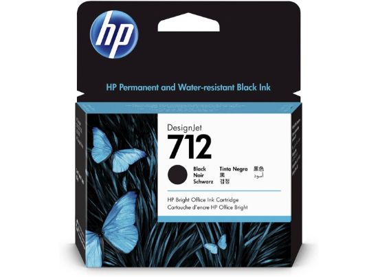 Slika ČRNILO HP ČRNO 712 ZA DESIGNJET STUDIO/STEEL/T230/T630/T650 80ml