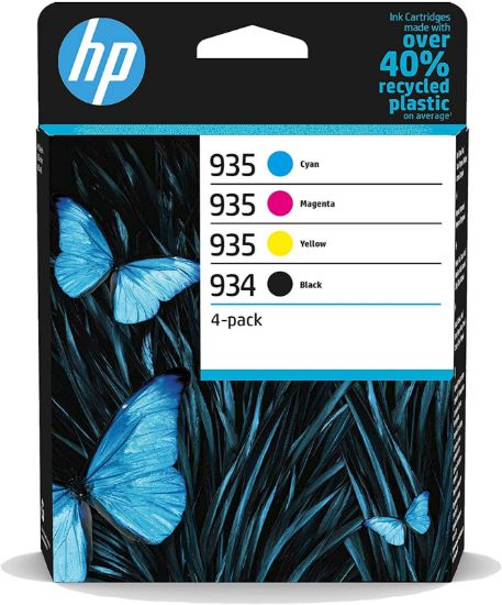 Slika KOMPLET ČRNIL HP 934 ČRNA IN 935 CYAN, MAGENTA, RUMENA ZA OJ PRO 6230, 6830