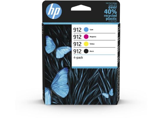 Slika KOMPLET ČRNIL HP 912 ČRNA, CYAN, MAGENTA, RUMENA ZA OJ 801x/802x