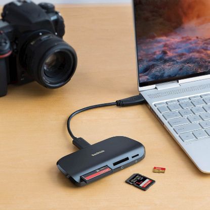 Slika Čitalec kartic SanDisk ImageMate PRO, USB C 3.0 --> SD, microSD, CompactFlash (UHS-II)