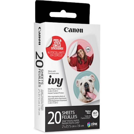 Slika Papir CANON ZINK CIRCLE foto 20 pack za ZOEMINI