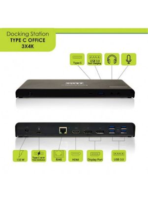 Slika Docking Station PORT Type C, office 3x4K