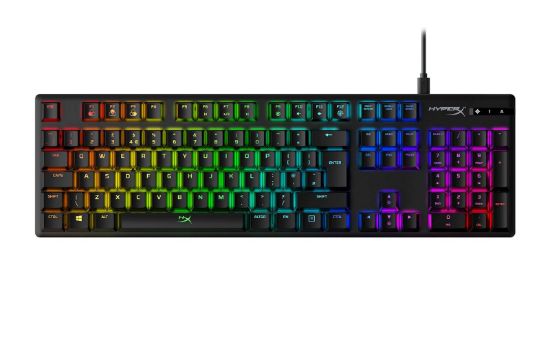 Slika Tipkovnica HP HyperX Alloy Origins RGB, HyperX Red mehanična stikala,format polne velikost