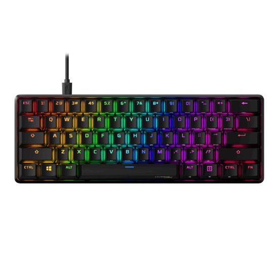 Slika Tipkovnica HP HyperX Alloy Origins 60 RGB, manjši format, mehanična, HyperX Red, linear, US