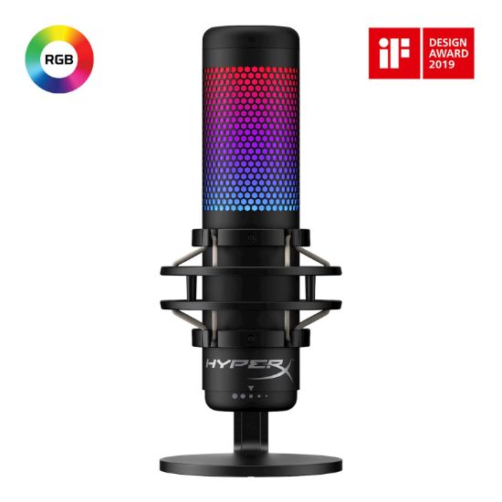 Slika Mikrofon HP HyperX QuadCast S, Elektretni kondenzatorski, za PC, PS4, PS5 ali Mac