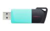 Slika USB disk Kingston 256GB DT Exodia M, 3.2 Gen1, črno zelen, drsni priključek