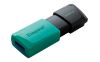Slika USB disk Kingston 256GB DT Exodia M, 3.2 Gen1, črno zelen, drsni priključek
