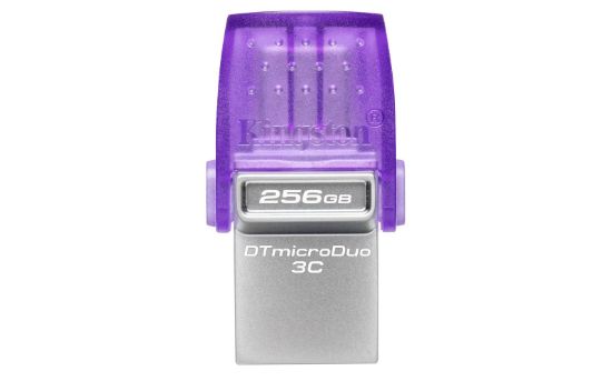 Slika USB C & USB DISK Kingston 256GB DT microDuo3G3, 3.2 Gen1, OTG, s pokrovčkom