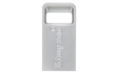 Slika USB DISK KINGSTON 256GB DT Micro, 3.1, srebrn, kovinski, micro format, 3.2, srebrn, kovinski