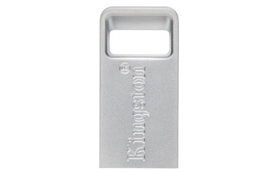 Slika USB DISK KINGSTON 256GB DT Micro, 3.1, srebrn, kovinski, micro format, 3.2, srebrn, kovinski