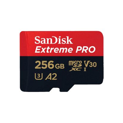 Slika SDXC SANDISK MICRO 256GB EXTREME PRO, 200/140MB/s, A2, UHS-I, V30, C10, U3, adapter