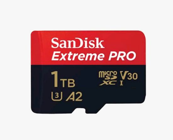 Slika SDXC SANDISK MICRO 1TB EXTREME PRO, 200/140MB/s, A2, UHS-I, U3, V30, C10, A2, adapter