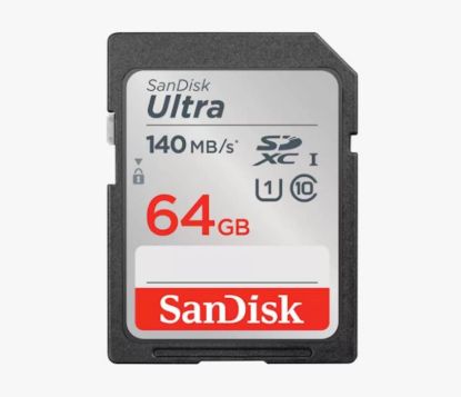 Slika SDXC SanDisk 64GB Ultra, 140MB/s, UHS-I, C10