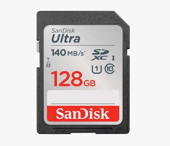 Slika SDXC SanDisk 128GB Ultra, 140MB/s, UHS-I, C10
