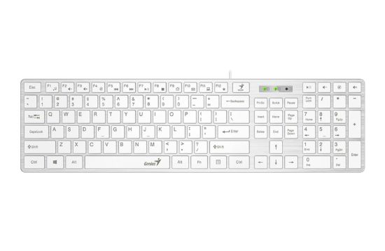 Slika Tipkovnica Genius Slimstar 126 USB bela