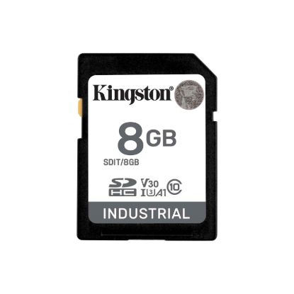 Slika SDHC Kingston 8GB Industrial, do 100MB/s, Class 10, UHS-I, U3, V30, A1