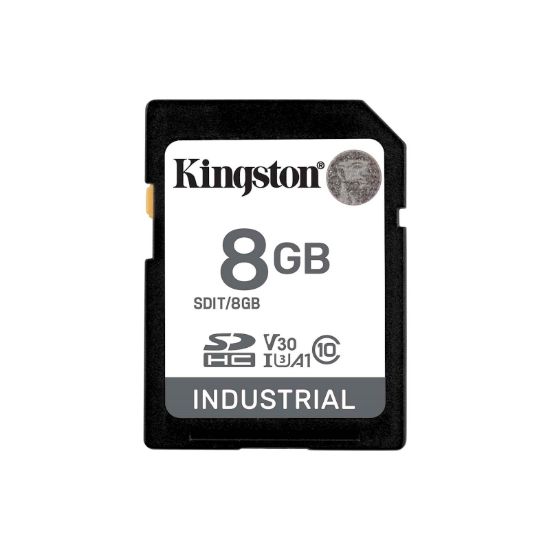 Slika SDHC Kingston 8GB Industrial, do 100MB/s, Class 10, UHS-I, U3, V30, A1