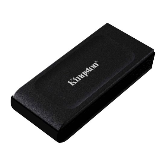 Slika SSD Kingston prenosni 1TB XS1000 črn, USB A 3.2, 1050/1000MB/s
