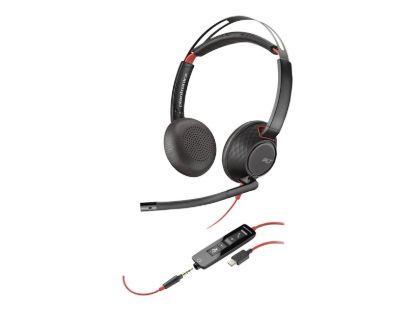 Slika Slušalke Poly Blackwire C5220 USB-C/A slušalke +kabel