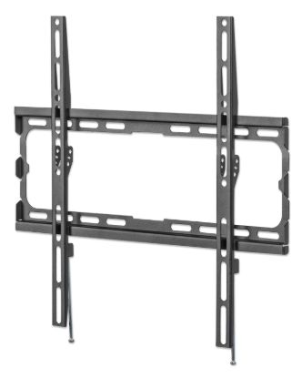 Slika Stenski fiksni TV nosilec 32''-70'' MANHATTAN, 40kg, črne barve, ultra tanek