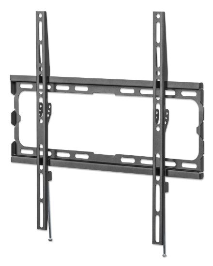Slika Stenski fiksni TV nosilec 32''-70'' MANHATTAN, 40kg, črne barve, ultra tanek