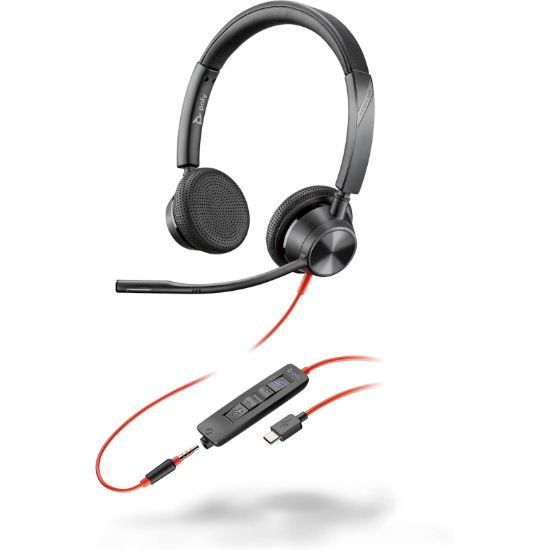 Slika Naglavne slušalke Poly Blackwire 3325 USB-C s potrdilom Microsoft Teams