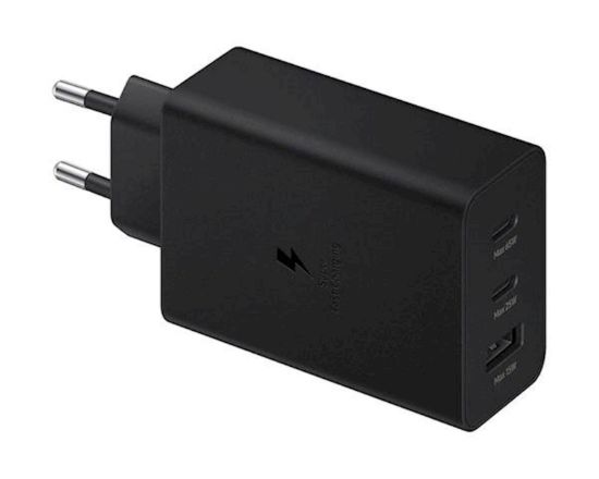 Slika SAMSUNG ADAPTER HITRI TRIO 2x TYPE-C +1x USB-A 65W BLACK
