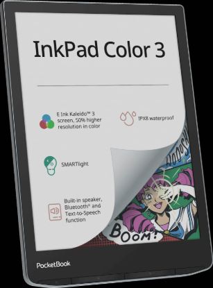 Slika Elektronski bralnik PocketBook InkPad Color 3, moder