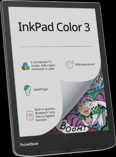 Slika Elektronski bralnik PocketBook InkPad Color 3, moder