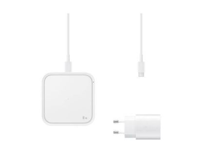 Slika SAMSUNG BREZŽIČNA POLNILNA POS.+ADAPTER+KABEL15W BELA