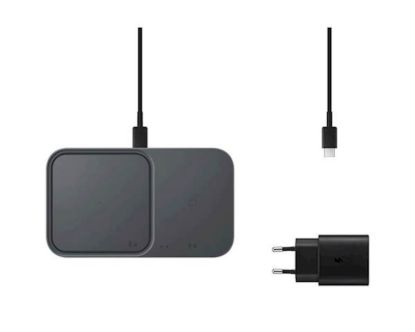 Slika SAMSUNG BREZŽIČNA POLNILNA DUO POSTAJA +ADAPTER IN KABEL 15W SIVA