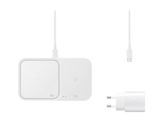 Slika SAMSUNG BREZŽIČNA POLNILNA DUO POSTAJA +ADAPTER IN KABEL 15W BELA