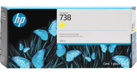 Slika ČRNILO HP RUMENO 738 ZA DesignJet T850 / T950  300ml