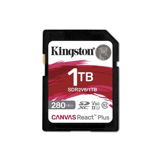 Slika SDXC KINGSTON 1TB Canvas REACT Plus, 280/150MB/s, UHS-II, C10, U3, V60, 4K