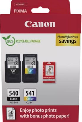 Slika KOMPLET CANON PG-540/CL-541 IN FOTO PAPIR ZA MG2250/3250