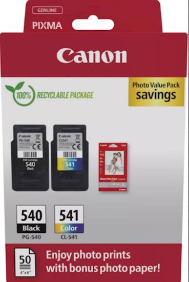Slika KOMPLET CANON PG-540/CL-541 IN FOTO PAPIR ZA MG2250/3250