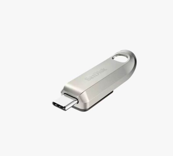Slika USB C DISK SANDISK 128GB Ultra Luxe, 3.2 Gen1, 400 MB/s, srebrn
