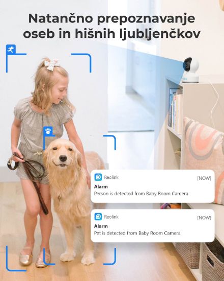 Slika Reolink IP Kamera  E serija E330 Wi-fi, Notranja, 5MP, Auto sledenje,Bela