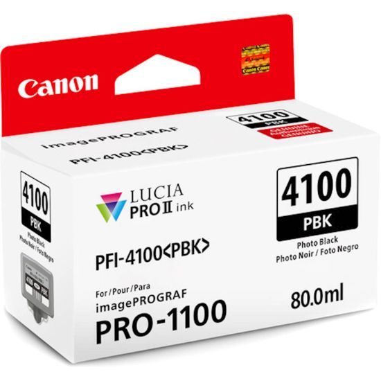 Slika ČRNILO CANON PFI-4100 PHOTO BLACK ZA IMAGEPROGRAF PRO-1100, 80 ml