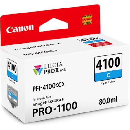 Slika ČRNILO CANON PFI-4100 CYAN ZA IMAGEPROGRAF PRO-1100, 80 ml