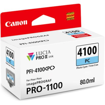 Slika ČRNILO CANON PFI-4100 PHOTO CYAN ZA IMAGEPROGRAF PRO-1100, 80 ml