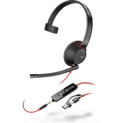 Slika Slušalke Poly Blackwire C5210 USB-C/A slušalke + kabel