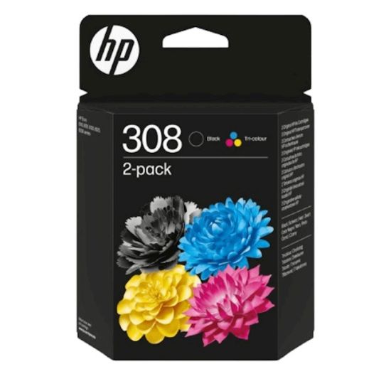 Slika KOMPLET ČRNIL HP 308 ČRNA IN BARVNA ZA ENVY 6110e/6120e/6122e/6130e/6132e/6520e/6530e/6532e