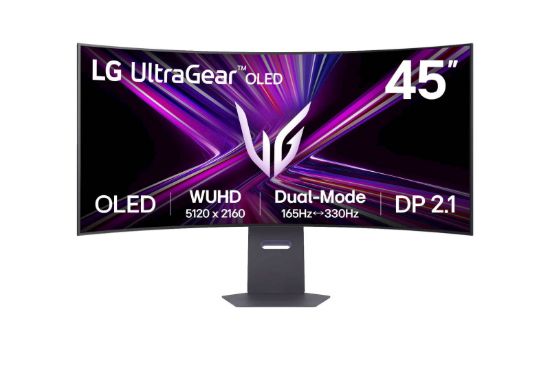 Slika Monitor LG 44,5 OLED 45GX950A-B UltraGear ukrivljen, 5120x2160, 2x HDMI, DP, USB, 165Hz